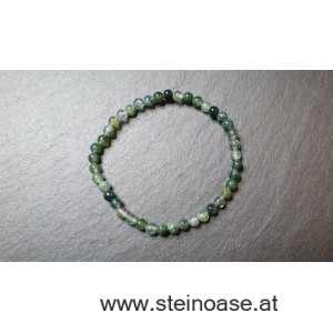 Armband Moosachat 4mm